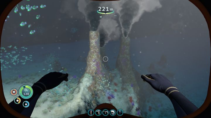 Jeden z wielu obszarów cieplnych znajdujących się na obszarze strefy. - Subnautica: Strefa Denna | Strefy, Biomy - Subnautica - poradnik do gry