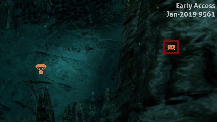 Skrzynie z zaopatrzeniem pokazane są za pomocą zaznaczonej ikony. - Subnautica Below Zero: Baza - jak wybudować? - Subnautica - poradnik do gry