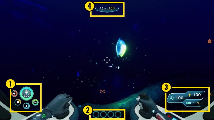 Numer - Subnautica Below Zero: Interfejs - parametry postaci, stan pojazdu - Subnautica - poradnik do gry