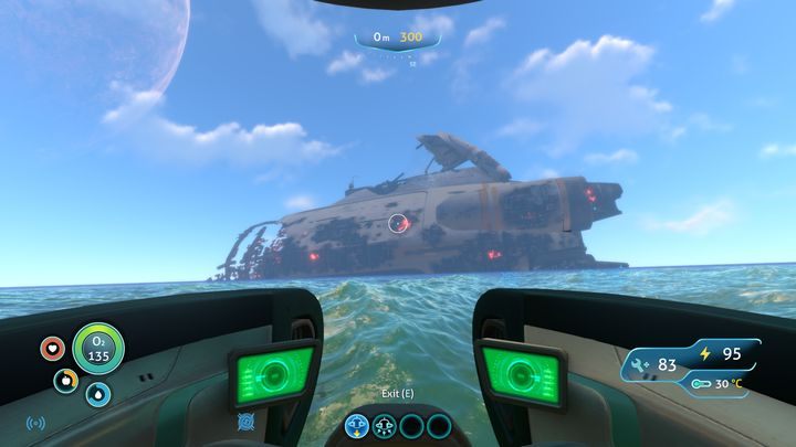 W początkowej fazie rozgrywki, gdy jeszcze nie posiadasz kompasu, wrak może posłużyć jako punkt odniesienia, do poruszania się po mapie - Subnautica: Strefa Wypadku | Strefy, Biomy - Subnautica - poradnik do gry