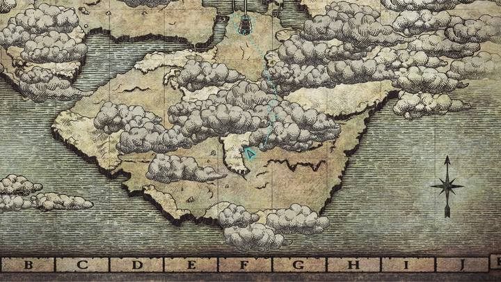 Początkowa mapa obszaru jest w dużej części zakryta - Nawigacja po świecie Shadow of the Colossus - Shadow of the Colossus - poradnik do gry