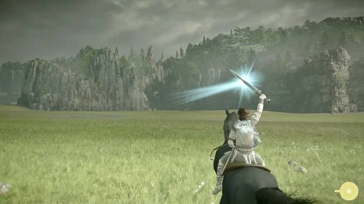 Gdy dotrzesz do jej końca zobaczysz pole walki - Kolos 4 - Phaedra | Solucja dla Shadow of the Colossus - Shadow of the Colossus - poradnik do gry