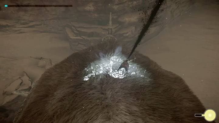 Na ciele stwora znajdują się tylko dwa widoczne punkty witalne - Kolos 10 - Dirge | Solucja Shadow of the Colossus - Shadow of the Colossus - poradnik do gry