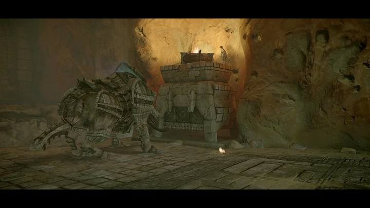 Musisz zapalić pochodnię od paleniska, by kontynuować - Kolos 11 - Celosia | Solucja Shadow of the Colossus - Shadow of the Colossus - poradnik do gry