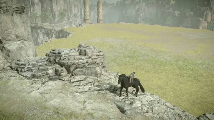 Przejście do lasu wśród skał - Kolos 12 - Pelagia | Solucja Shadow of the Colossus - Shadow of the Colossus - poradnik do gry