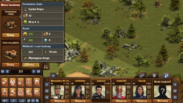 Drewniane chaty są dobrym wyborem dla logujących się co kilka godzin. - Jak szybko rozwijać miasto w Forge of Empires? - Forge of Empires - Poradnik do gry