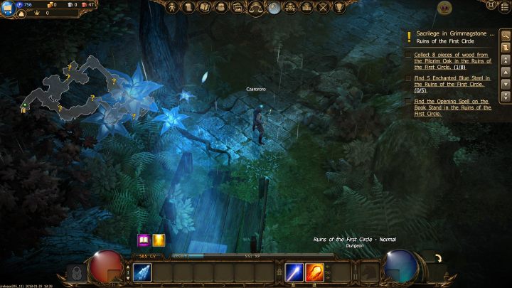 Wkrótce trafisz do Ruin Kręgu Czarodziejów (Ruins of the First Cycle) - będzie to twoja pierwsza większa lokacja - Początki rozgrywki w Drakensang Online | Porady na start - Drakensang Online - poradnik do gry