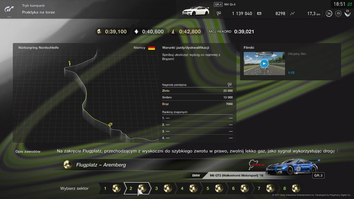Ćwiczenie poszczególnych sektorów w Praktyce na torze pomoże nam poznać każdy zakręt. - Porady na start w Gran Turismo Sport - Gran Turismo Sport - poradnik do gry