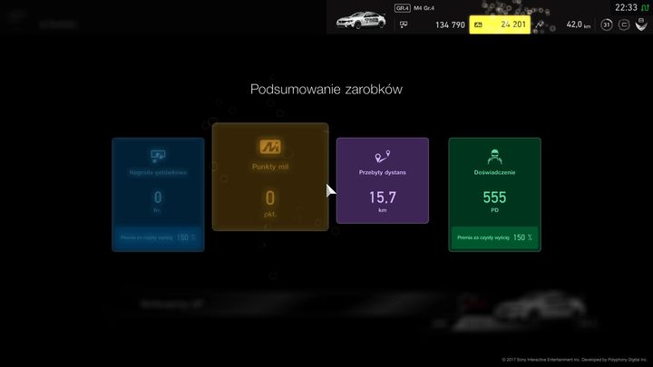 Za czysty wyścig możemy zarobić nawet 150% więcej punktów doświadczenia. - Trofea w Gran Turismo Sport - lista, jak zdobyć trofea? - Gran Turismo Sport - poradnik do gry