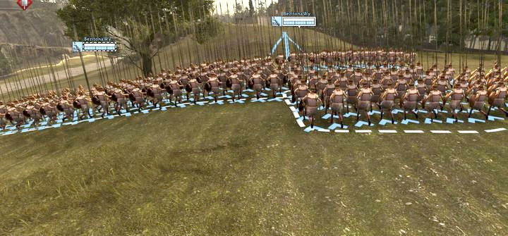 Falangici wyposażeni są w długie piki, które nie nadają się do walki w zwarciu - Falangici w Total War Arena - Total War Arena - poradnik do gry