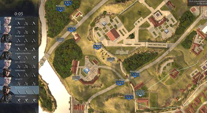 Na mapie taktycznej masz także chwilę, by przekazać swojej drużynie informacje - Jak rozpocząć grę w Total War Arena? - Total War Arena - poradnik do gry