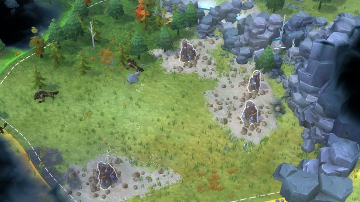 Strefa, będąca dużym złożem żeleża. - Northgard - Surowce budowlane | Mechanika gry - Northgard - poradnik do gry