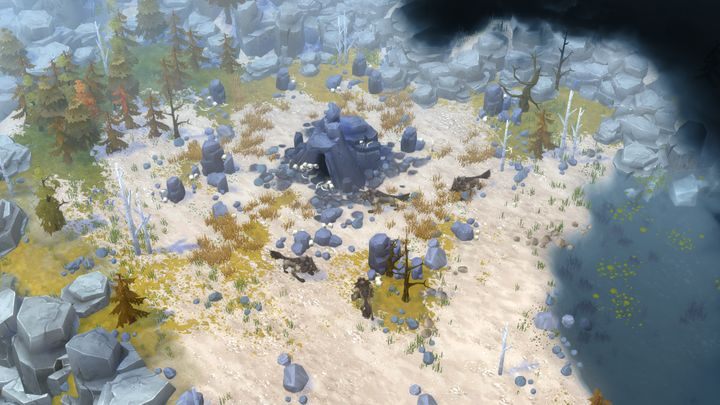 Jedna z pięciu jaskiń wilków, która znajduje się na mapie. - Przyczółek | Solucja do Northgard - Northgard - poradnik do gry