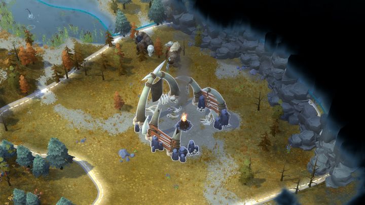 Jötunnowie strzegący przejścia do obozu lojalistów Klanu Dzika. - Interwencja | Solucja do Northgard - Northgard - poradnik do gry