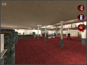 W banku po prawej stronie znajduje się kolejka do kasy [29] - [MONDAY] część 4 | Postal 2 - Postal 2 - poradnik do gry