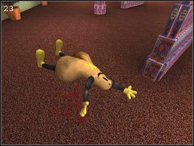 Wchodzimy z powrotem na sklep i okazuje się, że maskotka firmy jest dobrze uzbrojona [22] - [THURSDAY] część 3 | Postal 2 - Postal 2 - poradnik do gry