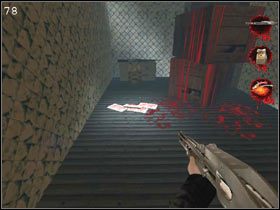 Idąc korytarzem dochodzimy do schodów - [THURSDAY] część 10 | Postal 2 - Postal 2 - poradnik do gry