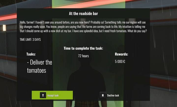 Zadanie jest proste, a otrzymasz dużo większe wynagrodzenie niż w przypadku samodzielnej sprzedaży warzyw - Świat staje otworem, solucja Pure Farming 2018 - Pure Farming 2018 - poradnik do gry