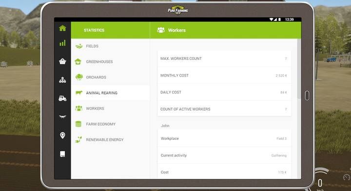 Kwoty wypłacane pracownikom możesz zaobserwować z poziomu tabletu - Pracownicy i pomocnicy w Pure Farming 2018 - Pure Farming 2018 - poradnik do gry