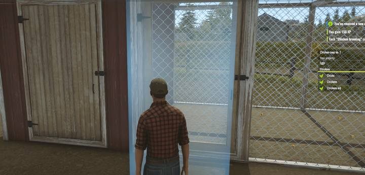 Zakup kurnik stając w niebieskim polu przed fundamentami oznaczonymi na mapie ikoną kury - Hodowla królików i kur w Pure Farming 2018 - Pure Farming 2018 - poradnik do gry