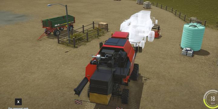 Pod kombajn musisz podpiąć nakładkę, która umożliwia zbieranie plonów. Każdy kombajn ma jedną dedykowaną nakładkę. - Pierwsze prace polowe, solucja Pure Farming 2018 - Pure Farming 2018 - poradnik do gry