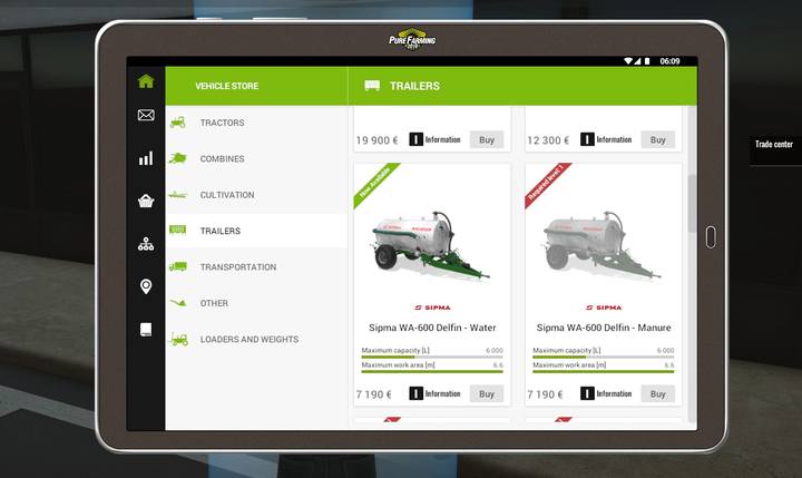 Odwiedzając sklep osobiście, ich ofertę nadal przeglądasz na tablecie - Pierwsze prace polowe, solucja Pure Farming 2018 - Pure Farming 2018 - poradnik do gry