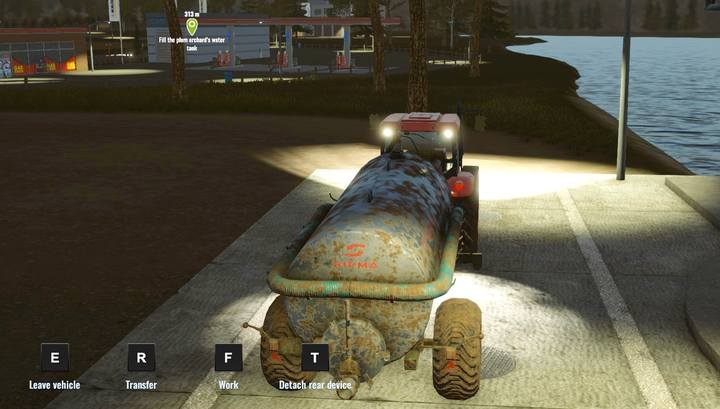 DO nawodnienia pola używasz tego samego zbiornika, co do transportu wody do sadów i cieplarni - Uprawy polowe w Pure Farming 2018 - Pure Farming 2018 - poradnik do gry