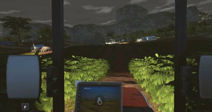 Zauważ, że jednocześnie opryskujesz aż 4 rzędy krzewów - Biogazownia, wyjazd do Kolumbii, solucja Pure Farming 2018 - Pure Farming 2018 - poradnik do gry