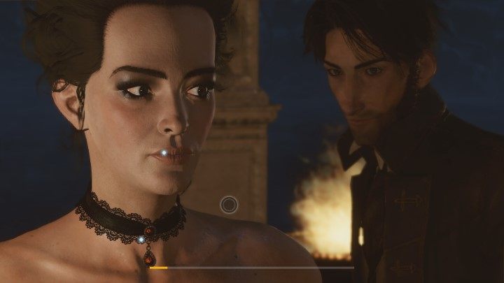 W trakcie dialogu pojawi się mechanika, w której możesz zaobserwować pewne szczegóły postaci - mogą ci one pomóc w dalszej rozmowie - Rozdział 1 Off the coast of England - Epizod 1 The Mad Ones - Solucja - The Council - poradnik do gry