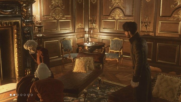 Przy kominku siedzi Elizabeth Adams - Rozdział 1 Off the coast of England - Epizod 1 The Mad Ones - Solucja - The Council - poradnik do gry