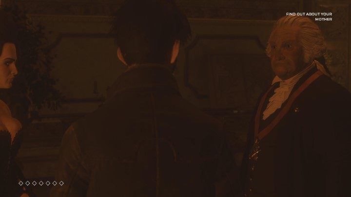 W przypadku wybrania tej opcji, pozostaniesz przy kominku razem z księżną Emily oraz prezydentem Waszyngtonem - Rozdział 1 Off the coast of England - Epizod 1 The Mad Ones - Solucja - The Council - poradnik do gry