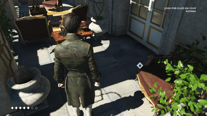 Dwie pierwsze monety znajdują się na balkonie - Monety w The Council, Epizod 1 - The Council - poradnik do gry