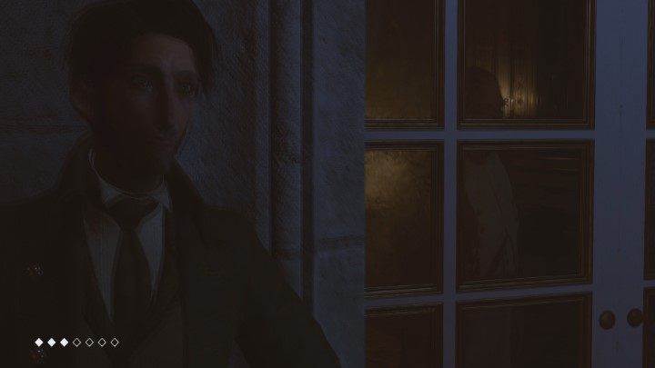 Na balkonie będziesz podsłuchiwał rozmowę między Napoleonem Bonaparte, a Lordem Moriterem - Rozdział 2 Night stroll - Epizod 1 The Mad Ones - Solucja - The Council - poradnik do gry