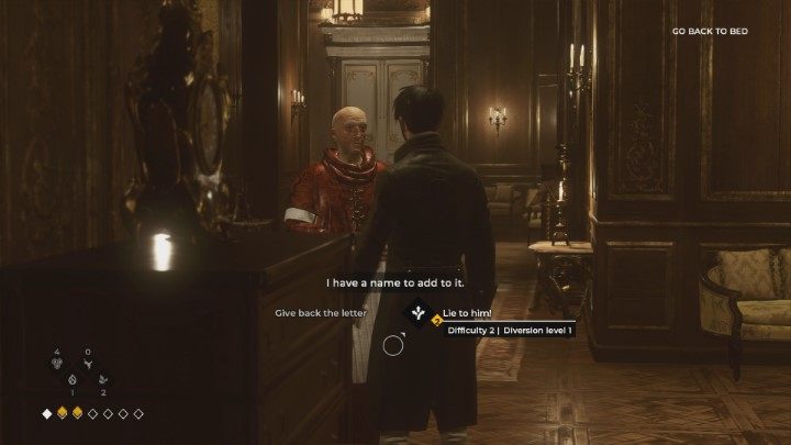 Niezależnie od wyboru, pod twoim pokojem będzie czekał Giuseppe Piaggi - Rozdział 2 Night stroll - Epizod 1 The Mad Ones - Solucja - The Council - poradnik do gry