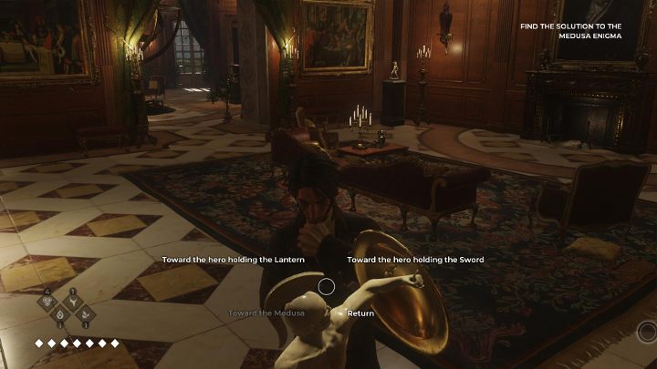 Przestawianie pozycji posągów odbywa się w bardzo łatwy sposób - Jak rozwiązać zagadkę z posągami w The Council? - The Council - poradnik do gry