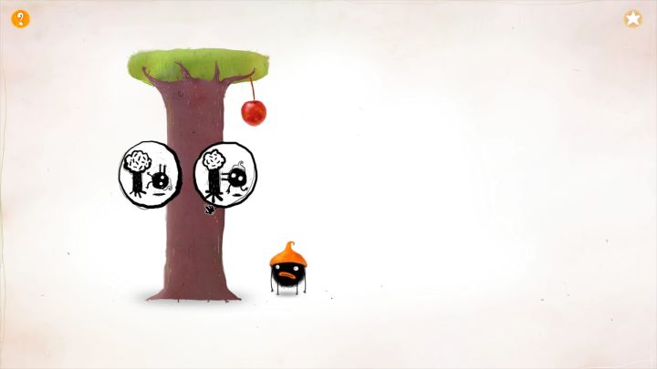 Do wyboru są dwie opcje, jednak tylko ta z lewej da jakiś efekt. - Część 1 | Opis przejścia Chuchel - Chuchel - poradnik do gry