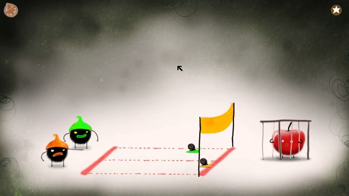 Jedna z mini-gierek, wyścig ślimaków. - Część 7 | Opis przejścia Chuchel - Chuchel - poradnik do gry