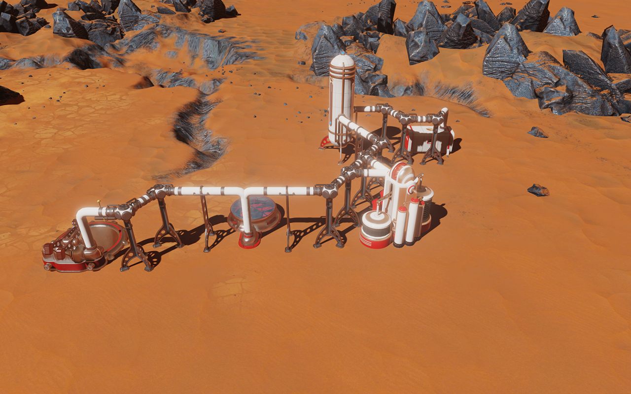 Tlen również można uzyskać na 2 sposoby - za pomocą MAGETLEN-u oraz za pomocą upraw wewnątrz kopuły - Wydobywanie i przetwarzanie surowców w Surviving Mars | Rozgrywka - Surviving Mars - poradnik do gry