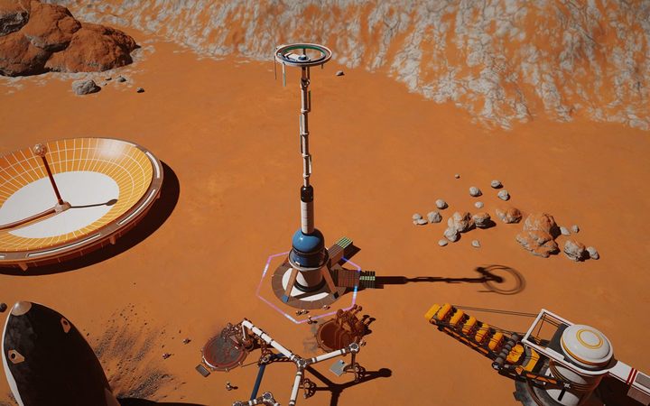 Wydobywa z jakiegokolwiek miejsca na powierzchni Marsa 50 cementu - Cuda w Surviving Mars | Rozgrywka - Surviving Mars - poradnik do gry