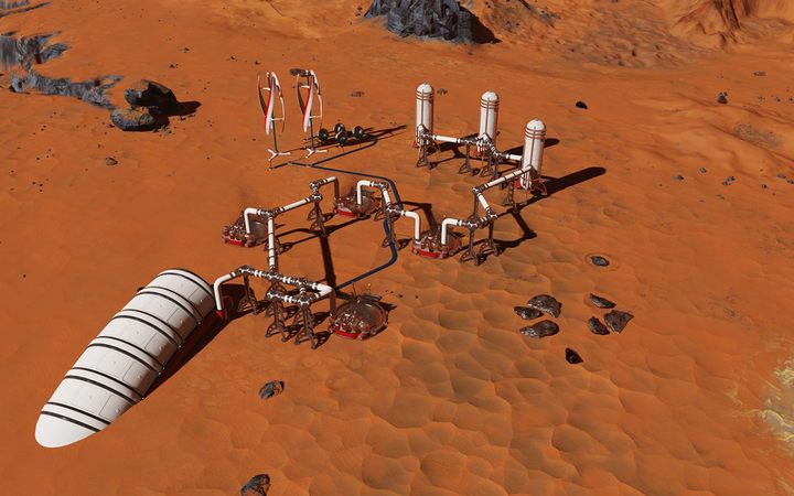 Ekspansja po złoża podziemne jest o tyle trudna, że potrzebna jest o wiele większa infrastruktura w porównaniu do ekspansji po wodę - Ekspansja w Surviving Mars | Wydobywanie i przertwarzanie surowców - Surviving Mars - poradnik do gry