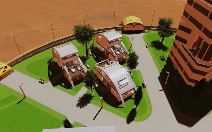 Przez swoją ciasnotę, zapewnia mniejszą wygodę niż blok mieszkalny - Rozbudowa bazy w Surviving Mars | Rozgrywka - Surviving Mars - poradnik do gry
