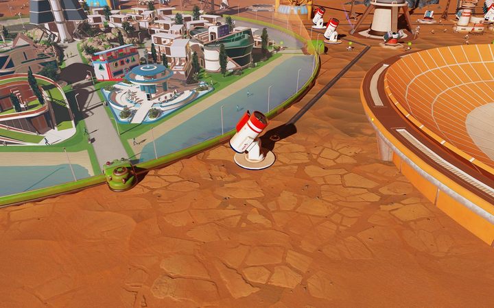 Wieżyczki obronne to budynki z naprowadzaniem laserowym, zdolne do niszczenia meteorytów - Rozbudowa bazy w Surviving Mars | Rozgrywka - Surviving Mars - poradnik do gry
