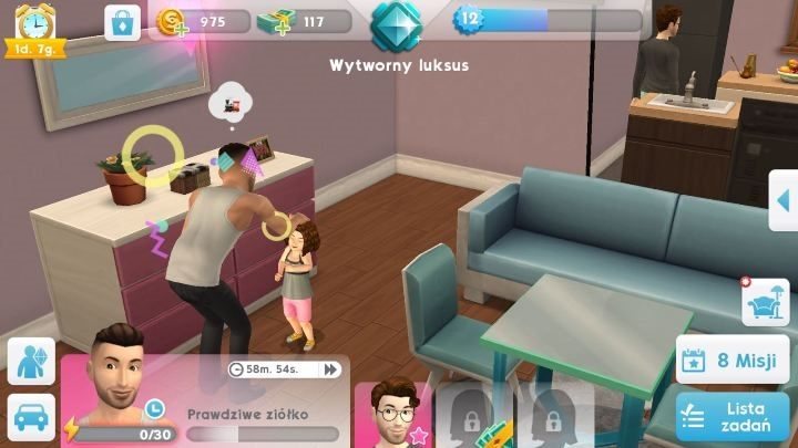 Dziecko zawsze ma włosy po simie, którym kliknąłeś na kołyskę - Wiek w The Sims Mobile | Żywot Sima - The Sims Mobile - poradnik do gry