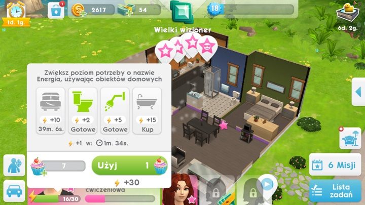 Wannę można kupić tylko za stosy simowej gotówki - Jak odzyskać energię w The Sims Mobile? - The Sims Mobile - poradnik do gry