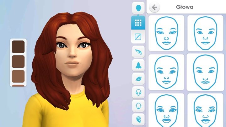 W The Sims Mobile dostajemy możliwość dostosowania twarzy naszego sima - Głowa | Tworzenie Sima i jego rozwój w The Sims Mobile - The Sims Mobile - poradnik do gry