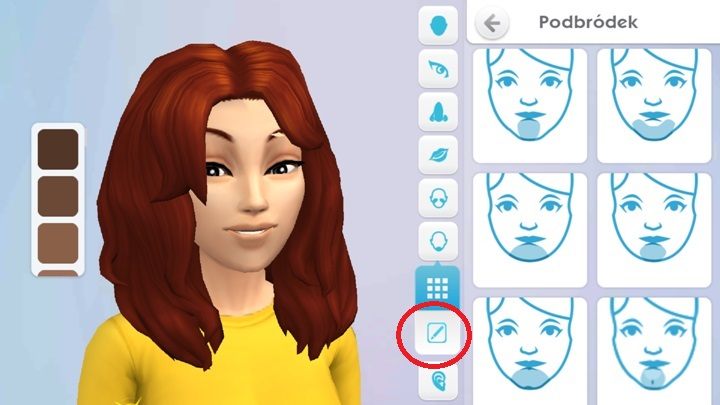 Każda z tych części ma parę wzorów, ale jeśli chcesz możesz ją dopasować dokładniej - Głowa | Tworzenie Sima i jego rozwój w The Sims Mobile - The Sims Mobile - poradnik do gry