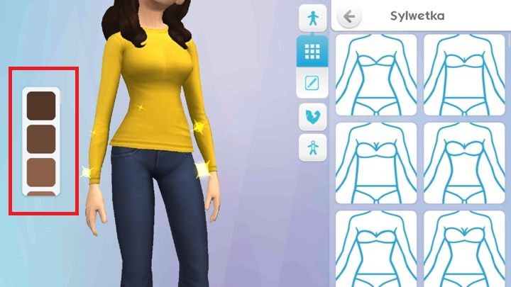 Kolor skóry możesz wybrać praktycznie w każdym momencie twojego sima - Sylwetka i kolor skóry | Tworzenie Sima i jego rozwój w The Sims Mobile - The Sims Mobile - poradnik do gry