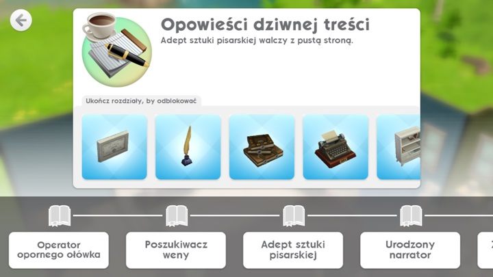 Aby rozpocząć swoją karierę pisarską wystarczy kupić simowi biurko - Hobby w The Sims Mobile | Misje, wydarzenia, kariera i hobby - The Sims Mobile - poradnik do gry