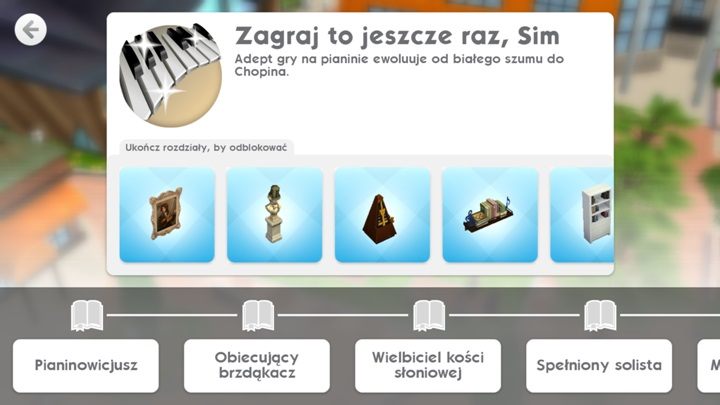 Aby rozpocząć granie na pianinie pierw należy je kupić - Hobby w The Sims Mobile | Misje, wydarzenia, kariera i hobby - The Sims Mobile - poradnik do gry