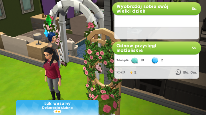 W grze The Sims Mobile możesz wziąć ślub ze swoją drugą połówką - Ślub i wesele w The Sims Mobile | Żywot Sima - The Sims Mobile - poradnik do gry